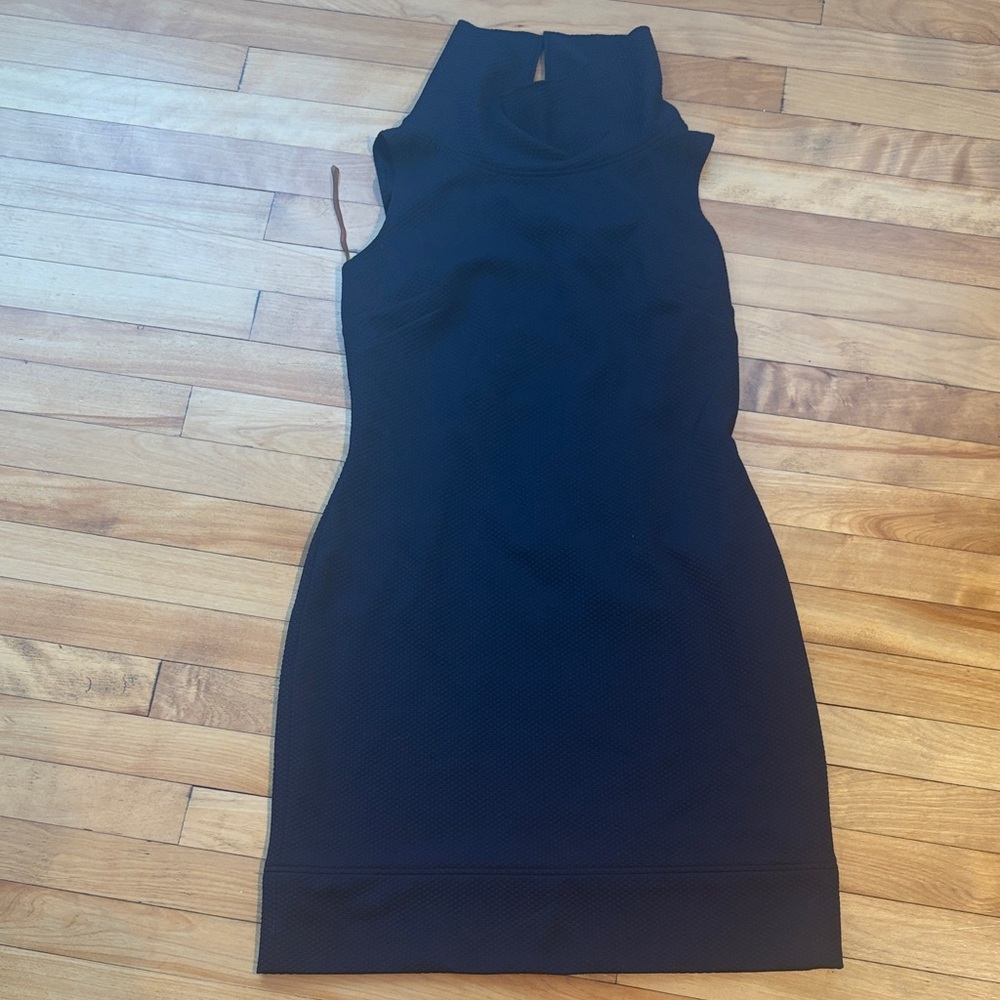 American Living Black Sleeveless Mini Dress